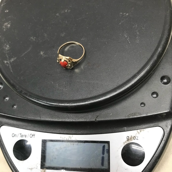 Antique Art Deco 10K Gold Setting Flowers Filigree Decoration Setting Ring 6.25 - Picture 7 of 14